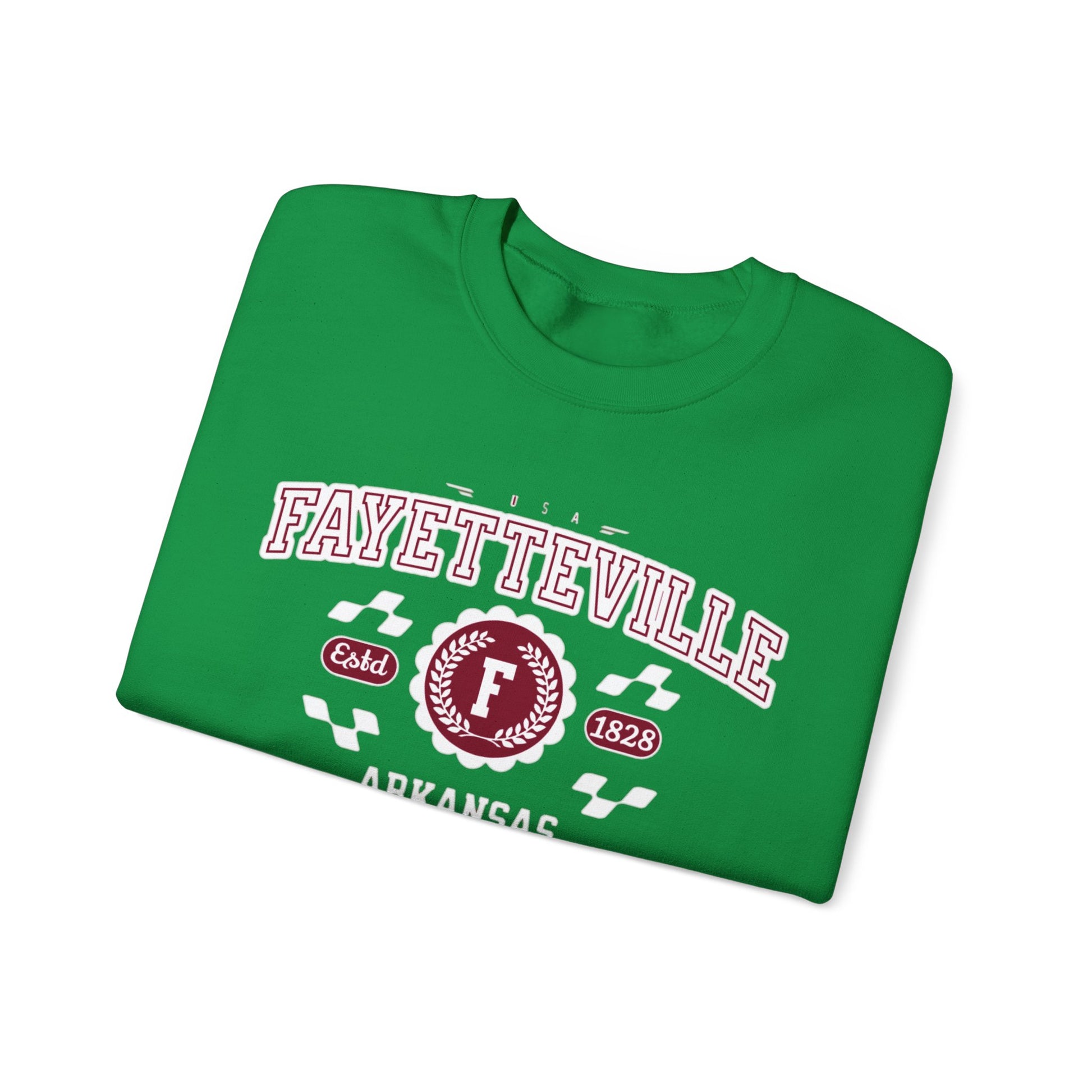 Vintage Fayetteville Arkansas AR Athletic Sports Design varsity pullover sweater Crewneck Sweatshirt - Jacketon