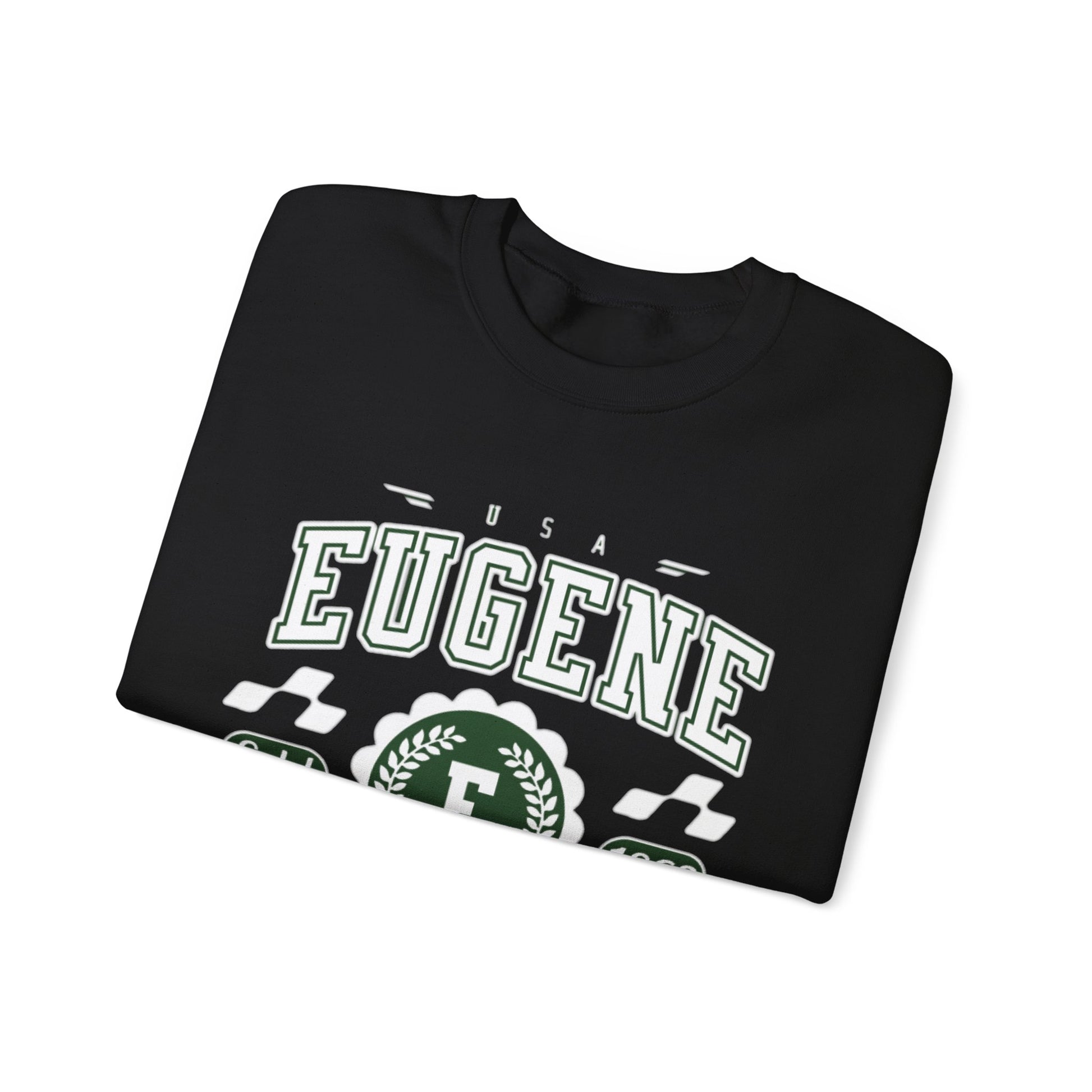 Vintage Eugene Oregon Athletic Sports Design varsity pullover sweater  Crewneck Sweatshirt - Jacketon