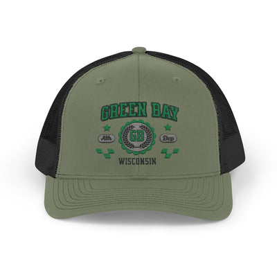 Wisconsin Green Bay  Vintage Athletic Sports Design  Snapback Trucker Cap - Jacketon