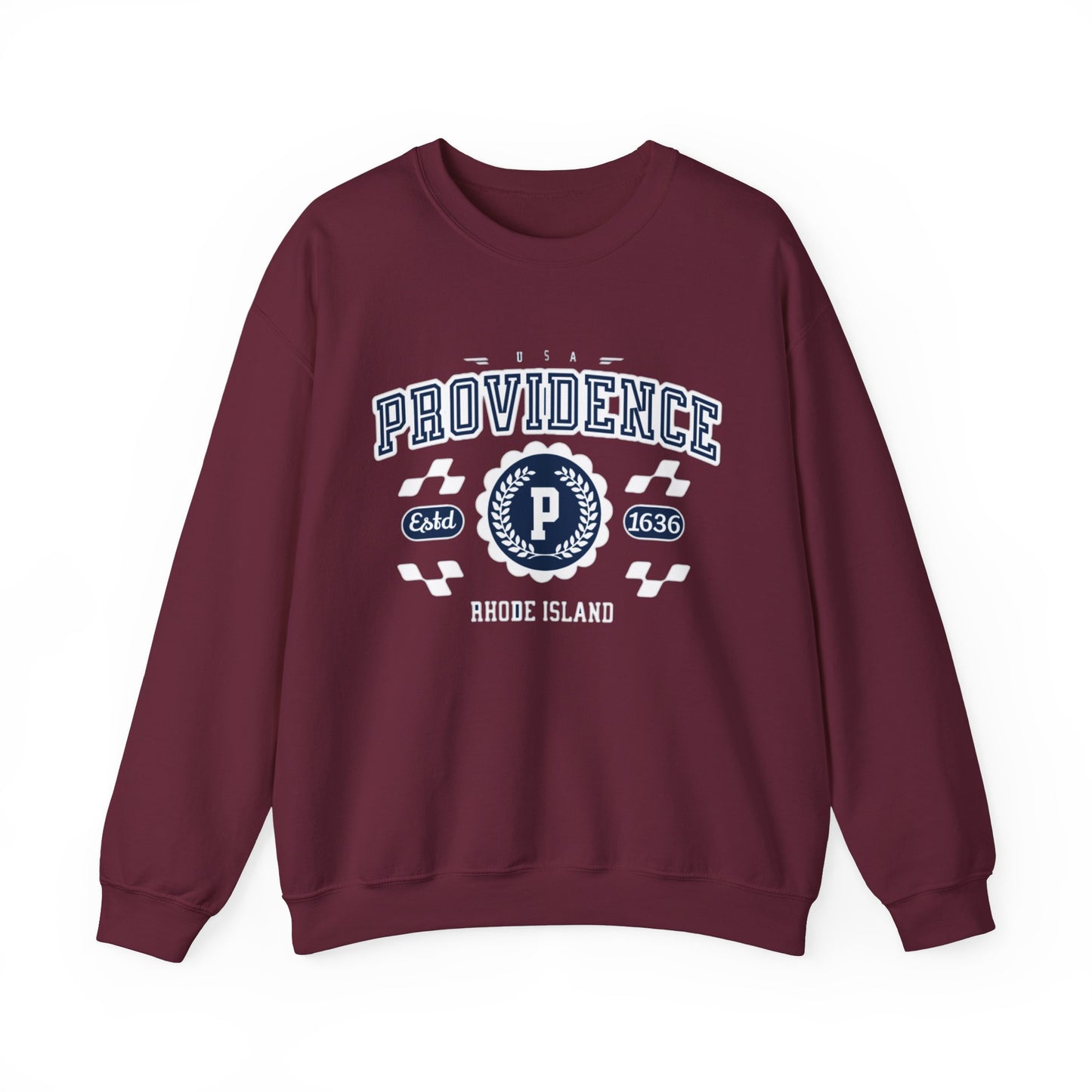 Vintage Providence Rhode Island Athletic Sports Design varsity pullover sweater Crewneck Sweatshirt - Jacketon