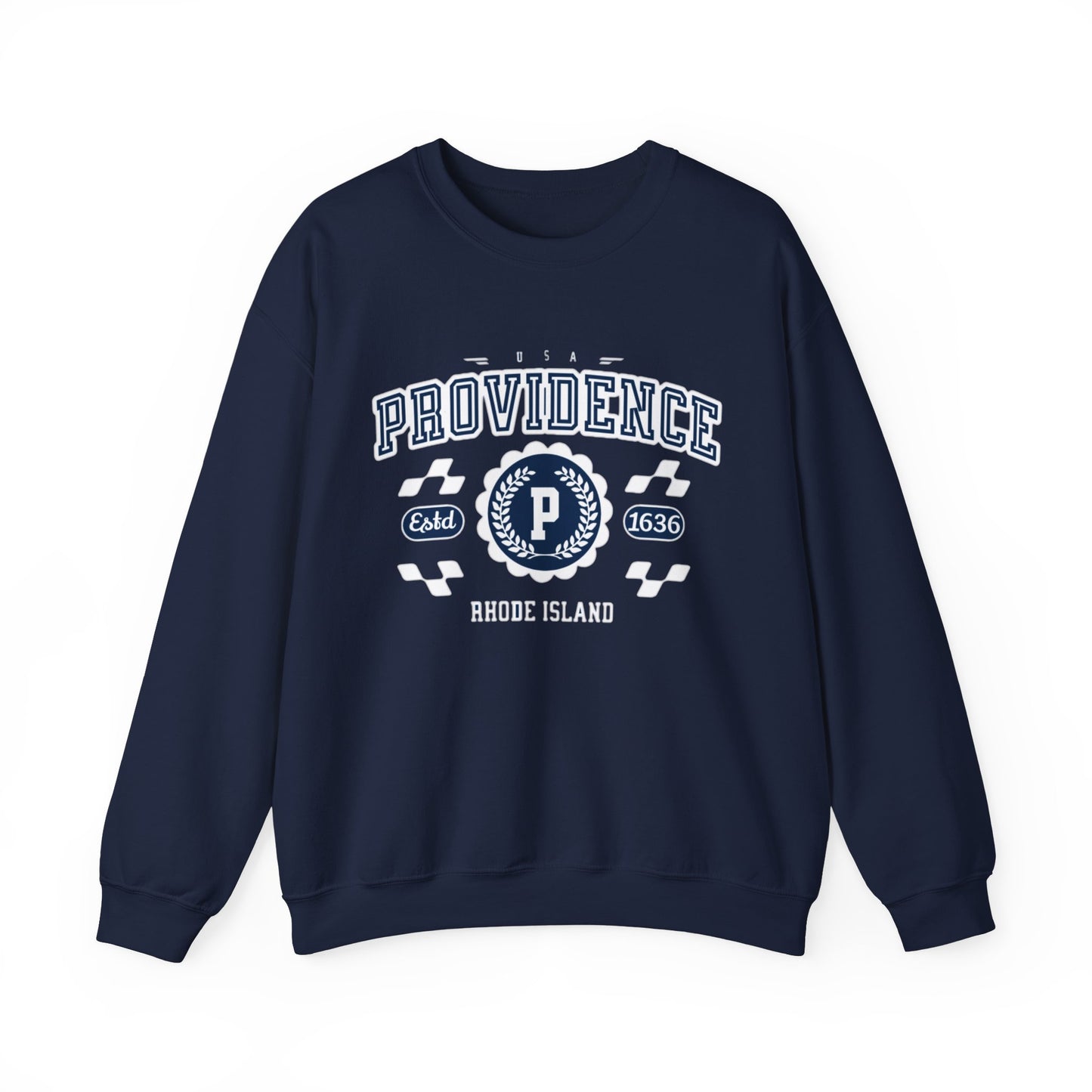 Vintage Providence Rhode Island Athletic Sports Design varsity pullover sweater Crewneck Sweatshirt - Jacketon