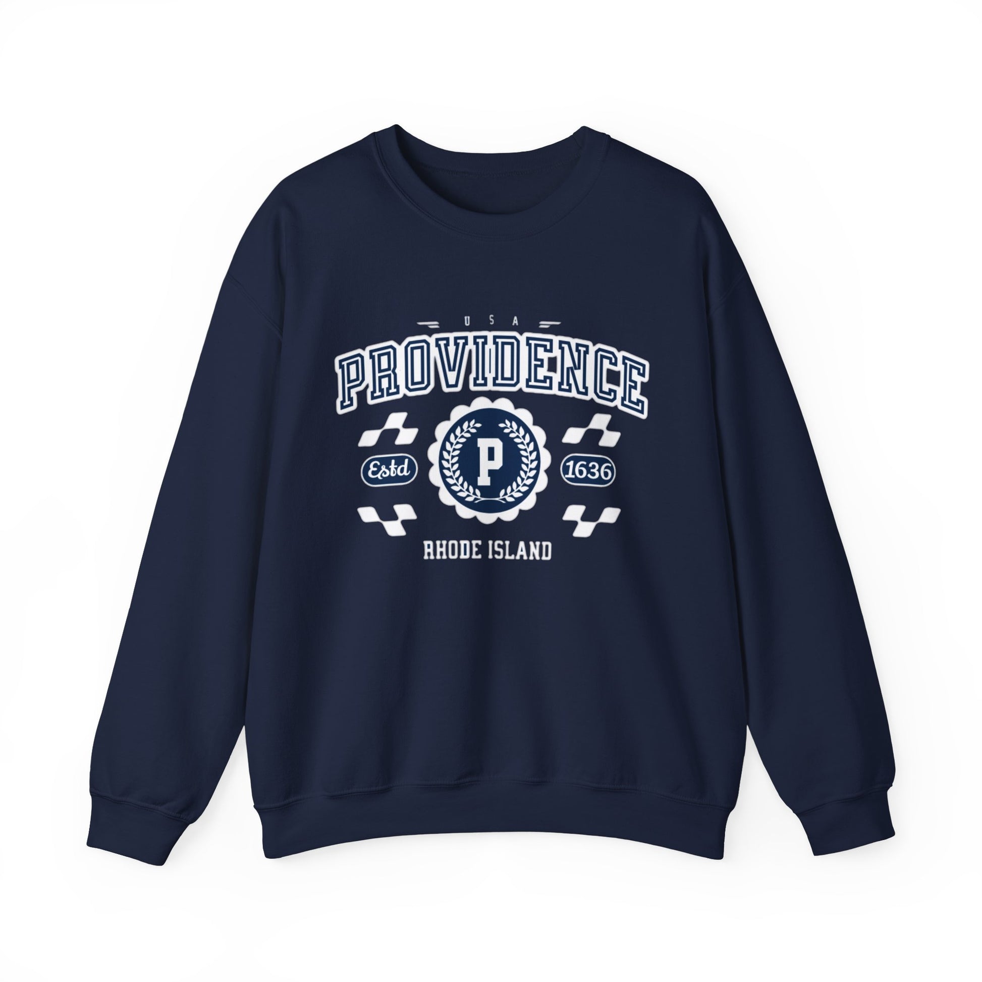 Vintage Providence Rhode Island Athletic Sports Design varsity pullover sweater Crewneck Sweatshirt - Jacketon