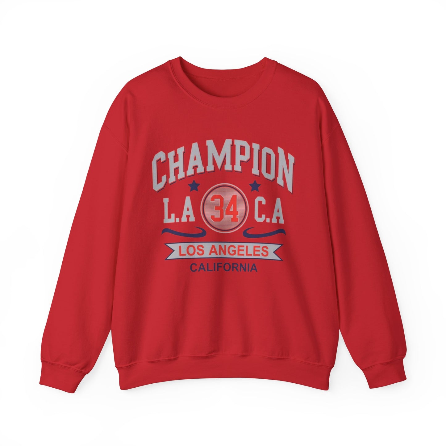Sudadera urbana universitaria de cuello redondo de Los Ángeles, California: estilo informal y onda de la Costa Oeste