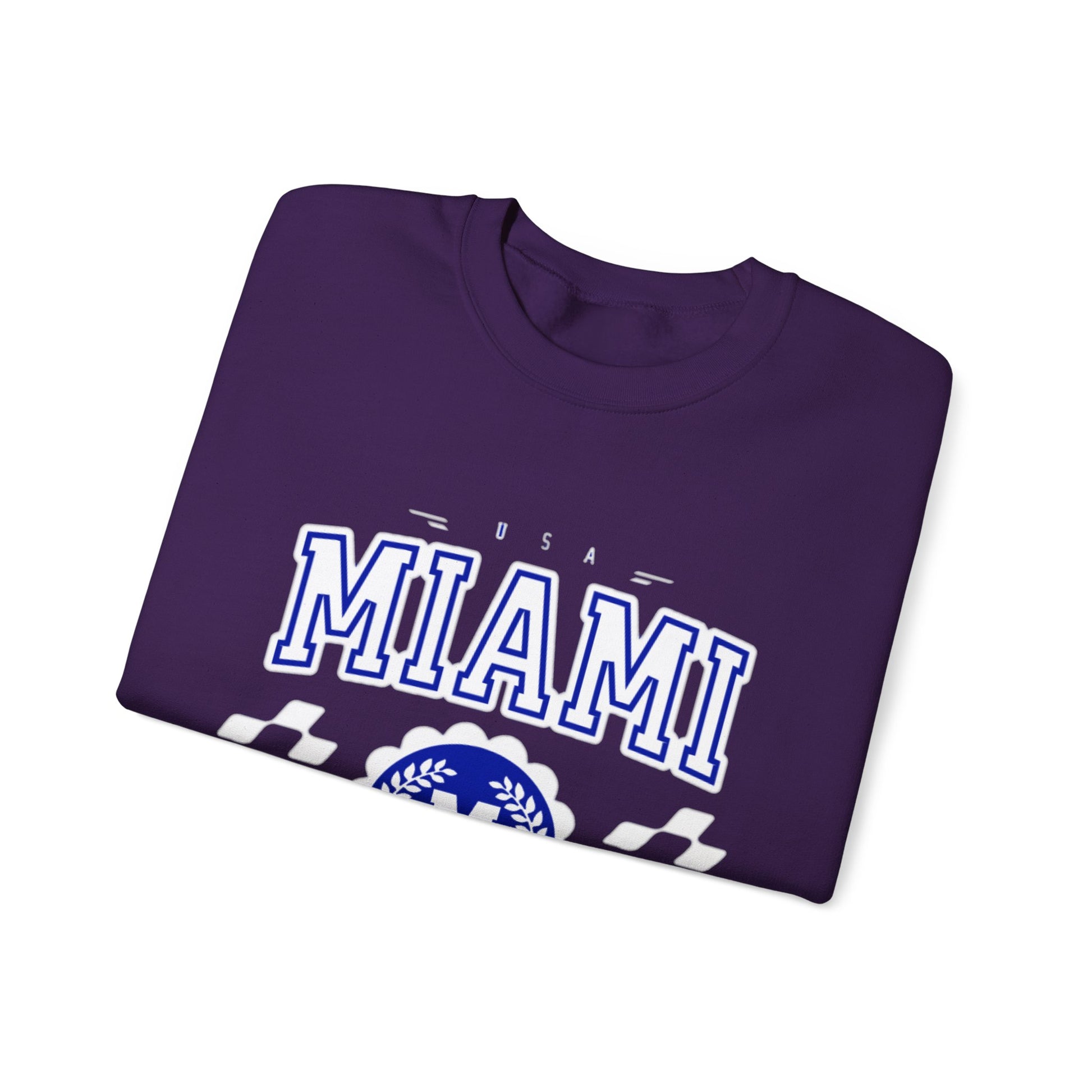 Vintage Miami Florida FL  Athletic Sports Design varsity pullover sweater  Crewneck Sweatshirt - Jacketon