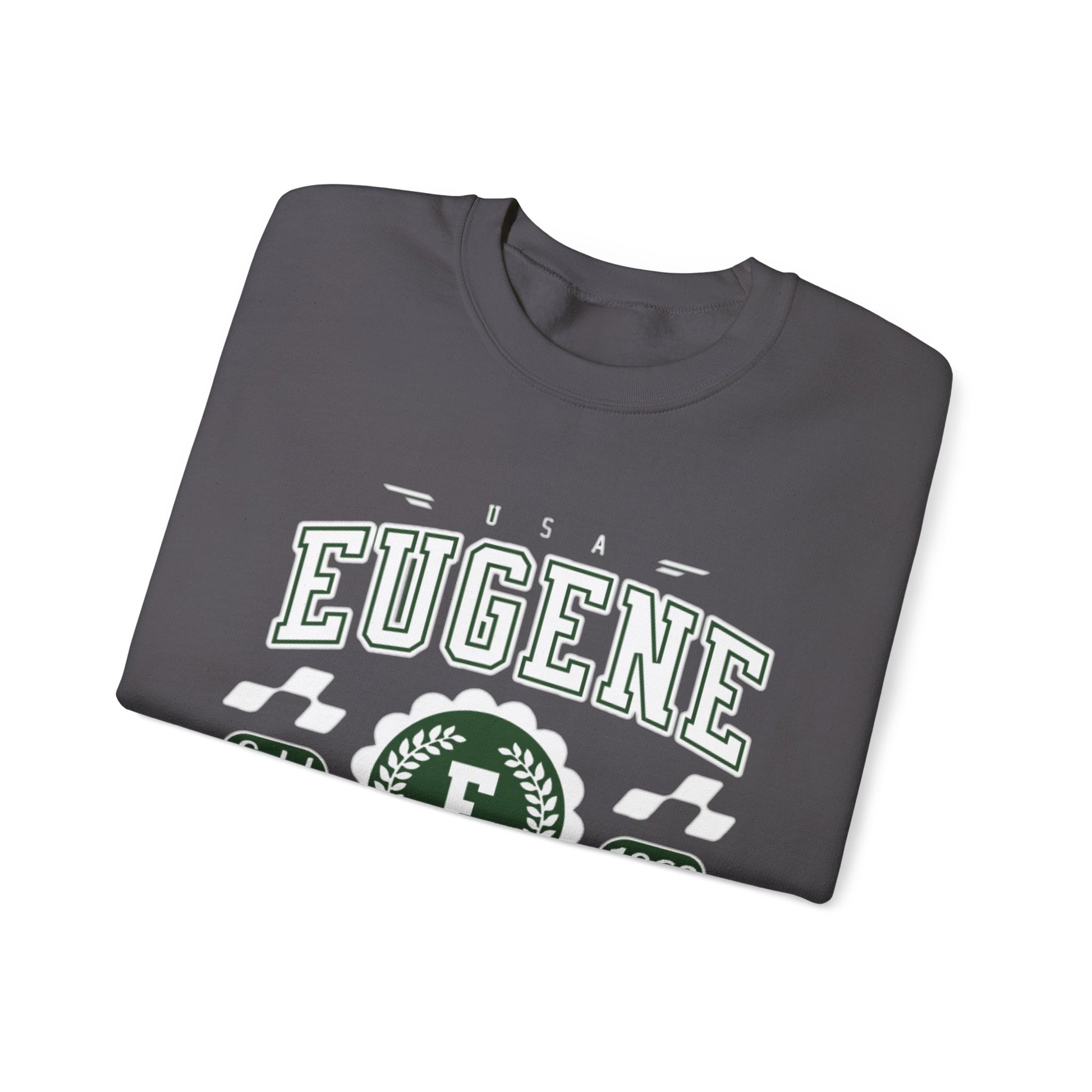 Vintage Eugene Oregon Athletic Sports Design varsity pullover sweater  Crewneck Sweatshirt - Jacketon