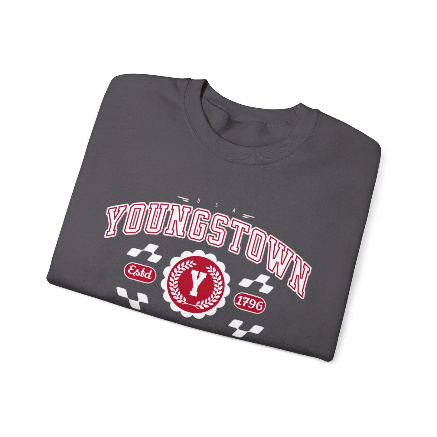 Vintage Youngstown Ohio Athletic Sports Design varsity pullover sweater  Crewneck Sweatshirt - Jacketon