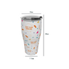 Nfl Football Buffalo Bills zubaz zebra print Cone Tumbler 30oz