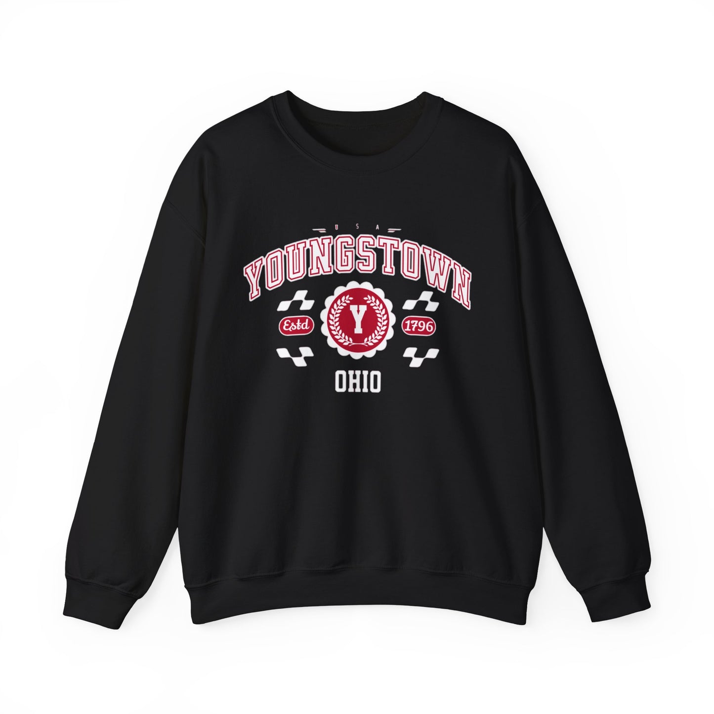Vintage Youngstown Ohio Athletic Sports Design varsity pullover sweater  Crewneck Sweatshirt - Jacketon