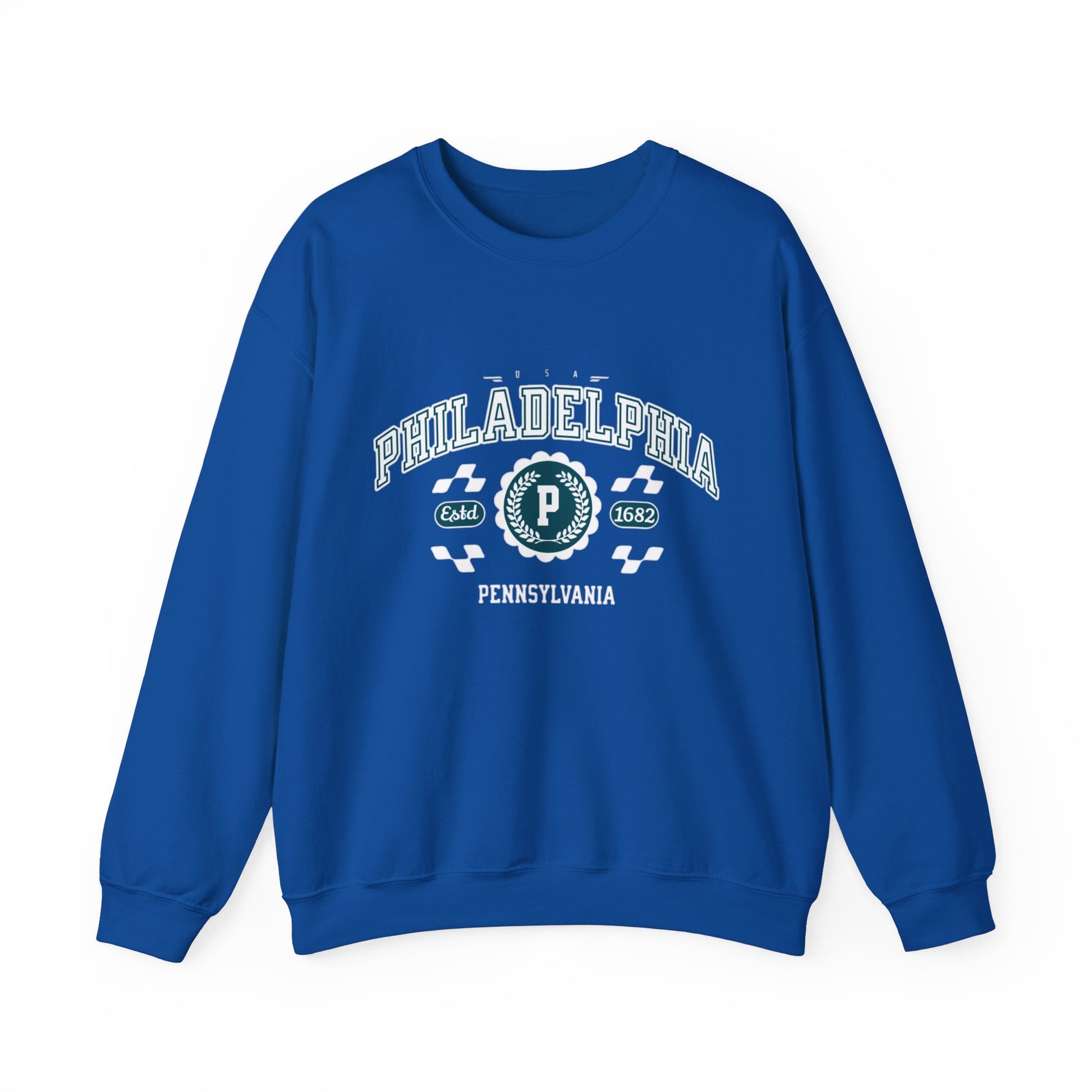 Vintage Philadelphia Pennsylvania Athletic Sports Design varsity pullover sweater Crewneck Sweatshirt - Jacketon