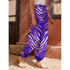 Pantalones de fútbol americano de la NFL Buffalo Bills con estampado de cebra Zubaz para mujer con bolsillos