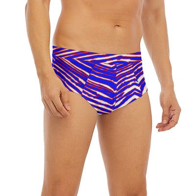 Ropa interior triangular de tiro bajo para hombre, con estampado de cebra de los Buffalo Bills de la NFL