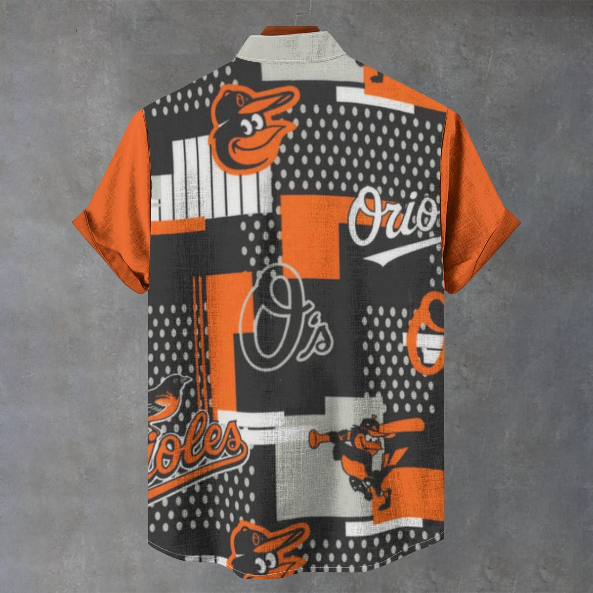 Baltimore Orioles Stand Collar Shirt in Imitation Flax for Ultimate Comfort and Style