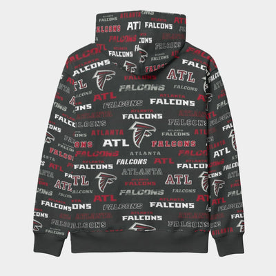 Atlanta Falcons Classic Pullover Hoodie with Front Pocket and Drawstring