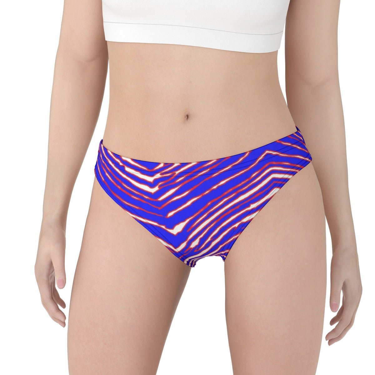 Calzoncillos de mujer con estampado de cebra de los Buffalo Bills de la NFL