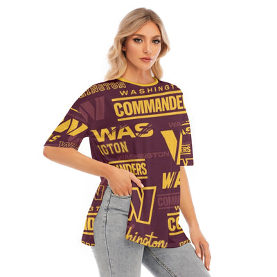 Washington Commanders NFL Women's Short Sleeve T-Shirt with Hem Split