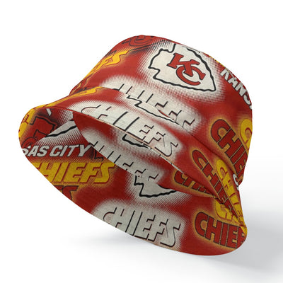 Kansas City Chiefs Double-Sided Printed Bucket Hat for Stylish Versatility