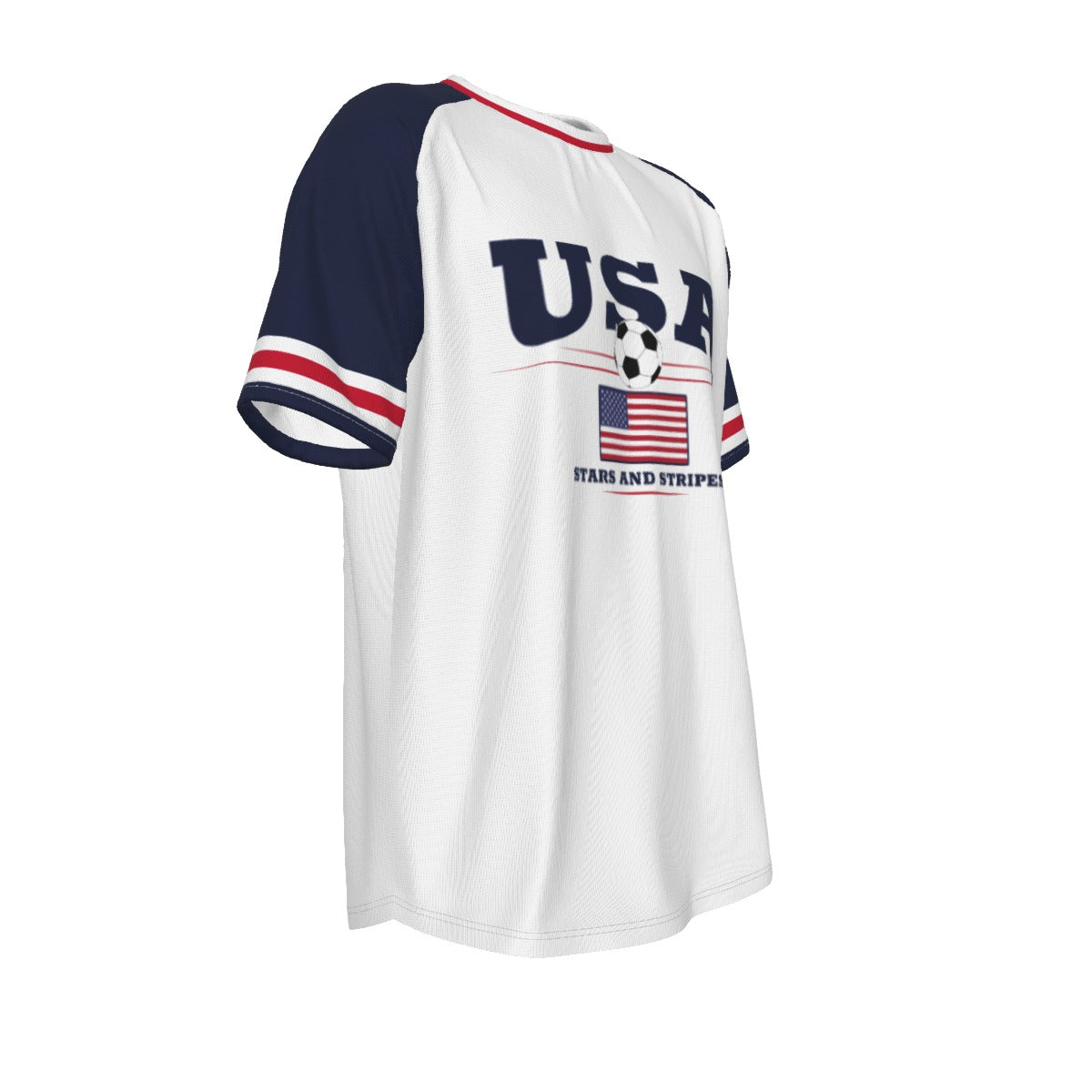 Camiseta de manga corta con cuello redondo de la selección nacional de fútbol de EE. UU.