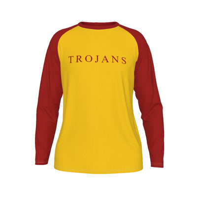 Universidad del Sur de California - Camiseta de manga larga con mangas raglán de los Trojans
