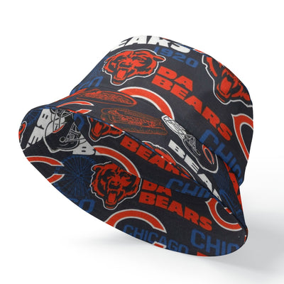 Chicago Bears Double-Sided Printing Bucket Hat for Stylish Versatility