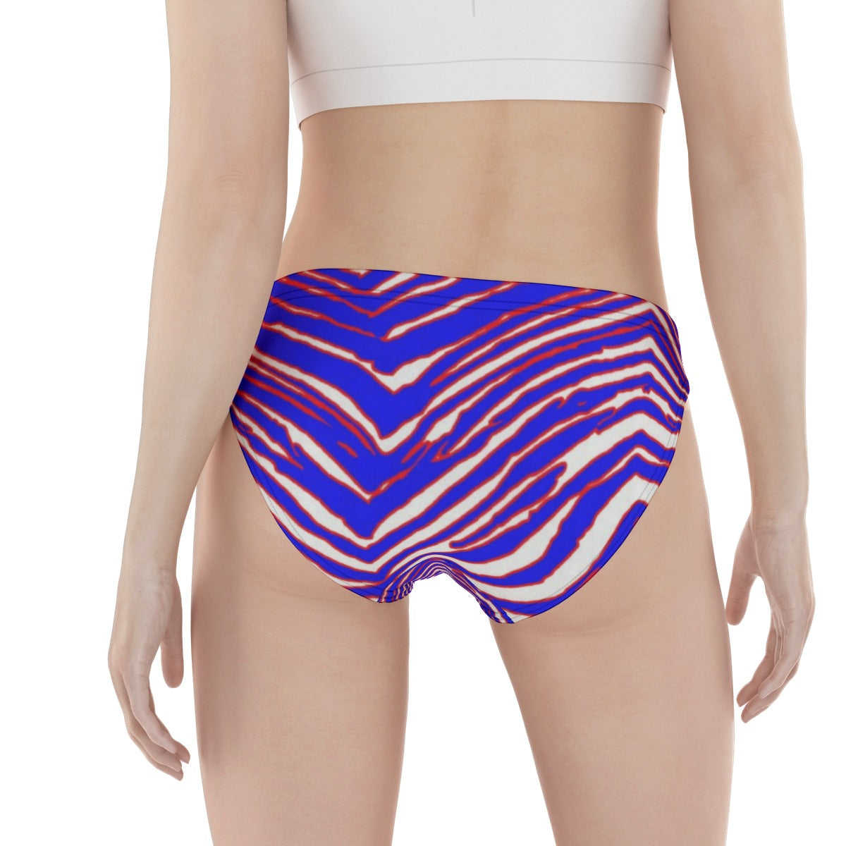 Calzoncillos de mujer con estampado de cebra de los Buffalo Bills de la NFL