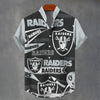 Las Vegas Raiders Stand Collar Shirt|110GSM Imitation Flax