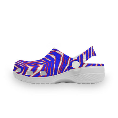 Zapatillas de fútbol americano de la NFL Buffalo Bills Zubaz con estampado de cebra para niños