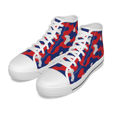 Zapatillas de lona con los colores del equipo Buffalo Bills en camuflaje