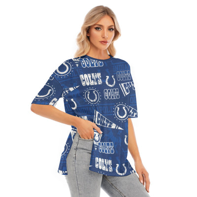 Indianapolis Colts Women's Short Sleeve Hem Split T-Shirt