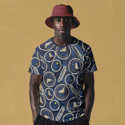Minnesota Timberwolves All Over Print T Shirt for Comfortable Daily Wear