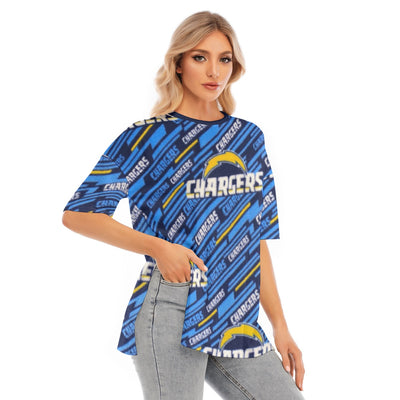 Los Angeles Chargers Women's Short Sleeve T-Shirt with Hem Split