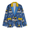 Los Angeles Chargers Flat Lapel Collar Blazer