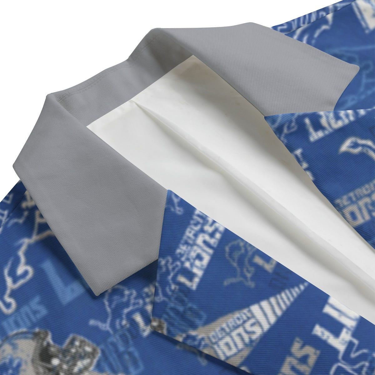 Detroit Lions Flat Lapel Collar Blazer