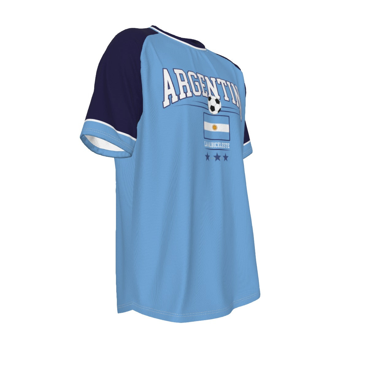 Camiseta del equipo nacional de futbol Argentiona Camiseta de fútbol de manga corta