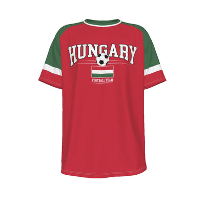 HUNGARY Euro football team O-neck Short Sleeve T-shirt