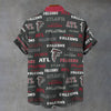 Atlanta Falcons Stand Collar Shirt|110GSM Imitation Flax