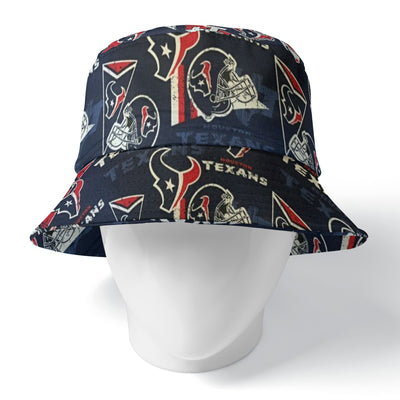 Houston Texans Reversible Bucket Hat with Double-Sided Design