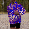 Sudadera con capucha raglán de forro polar grueso con estampado de cebra de los Buffalo Bills de la NFL
