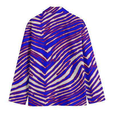 Buffalo Bills Zubaz Casual Flat Lapel Collar Blazer