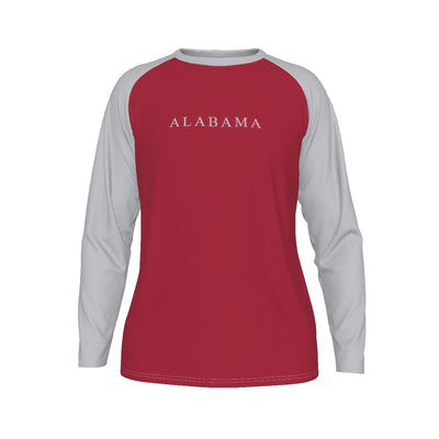 Alabama - Camiseta de manga larga con mangas raglán de Crimson Tide