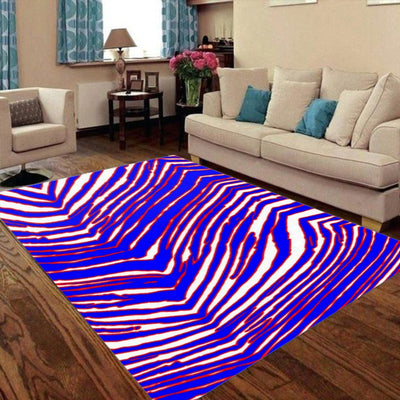 Tapete rectangular plegable con estampado de cebra de los Buffalo Bills de fútbol americano de la NFL