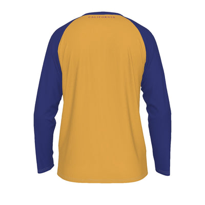 Universidad de California, Berkeley (UC Berkeley) - Camiseta de manga larga Golden Bear con mangas raglán