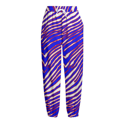 Pantalones de polar de punto unisex con estampado de cebra de los Buffalo Bills de la NFL 