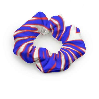 Nfl Football Buffalo Bills zubaz zebra print Summer Scrunchie