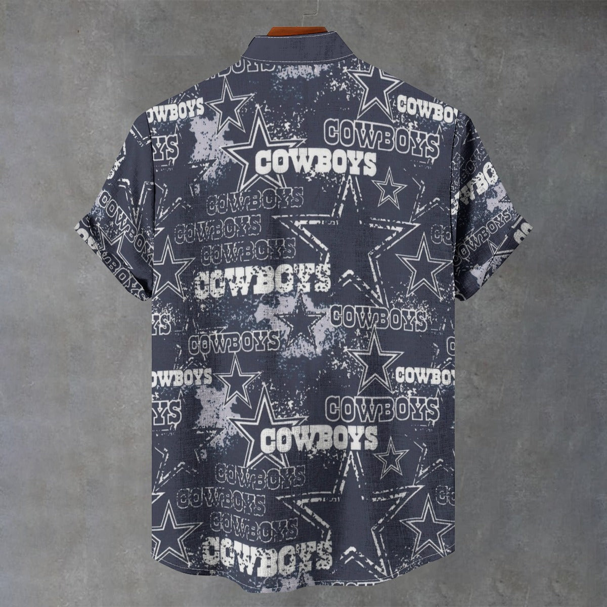 Dallas Cowboys Stand Collar Shirt|110GSM Imitation Flax