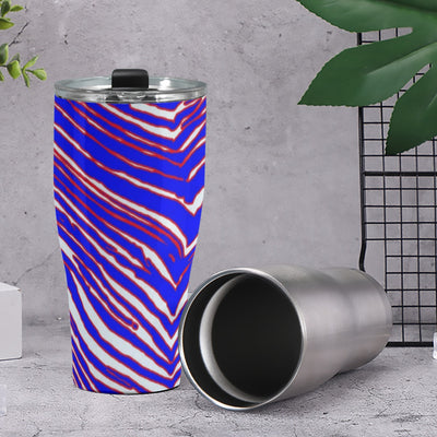 Nfl Football Buffalo Bills zubaz zebra print Cone Tumbler 30oz