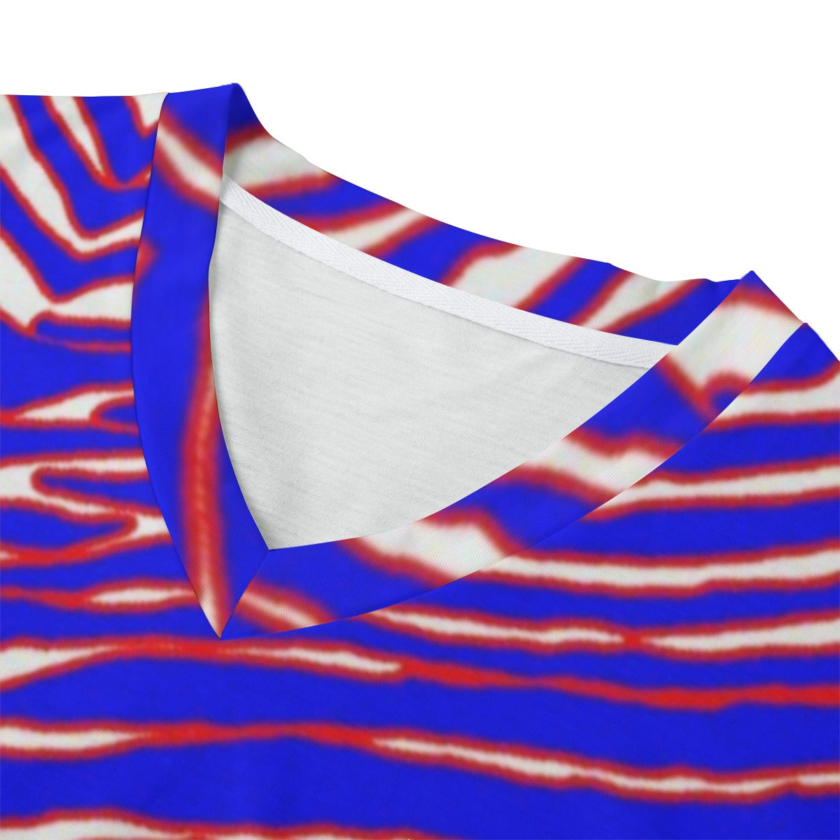 Camiseta de cuello en V para hombre con estampado de cebra de los Buffalo Bills de la NFL