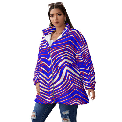 Abrigo de forro polar unisex con cremallera de los Buffalo Bills de la NFL (talla grande)