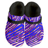 Zuecos clásicos con estampado de cebra y forro polar de los Buffalo Bills de la NFL