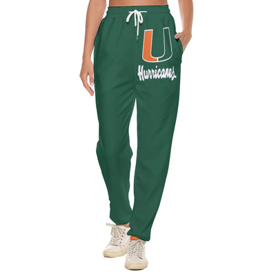 Pantalones casuales para mujer de los Hurricanes de la Universidad de Miami