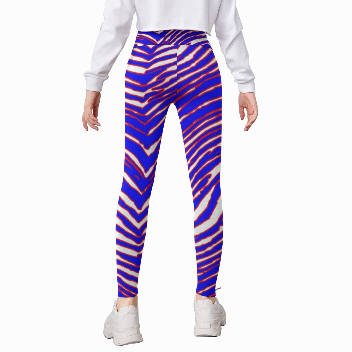 Nfl Football Buffalo Bills zubaz zebra print Kid's Leggings
